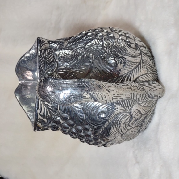 Decorative Silvertone Pitcher - Picture 6 of 10